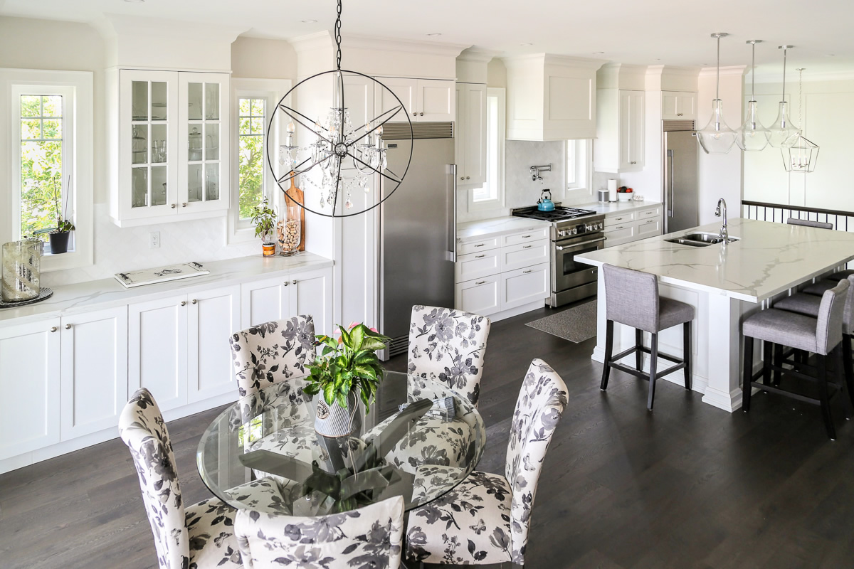 Ikea kitchen retrofit with white shaker doors